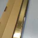 24" Linear Shower Drain Brushed Gold Drain with Tile Insert Grate