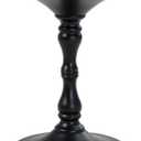 Pangea Bishop Circle Top Modern Steel Metal Side Table in Black