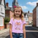 CM C&M WODRO Magic Kingdom Castle Shirt Toddler Baby Girls Magical Graphic T-Shirt Kids Summer Fairy Tale Short Sleeve Tees(Purple,9-10 Years)