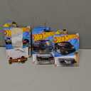 Hot Wheels HW RACE DAY - Rockin' Railer, Hot Wheels - Baja Bison T5, Hot Wheels Let's Race West Coast Flyer (Black) 2024 HW Fast Transit, Pack of 3