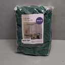 MIULEE 100% Blackout Linen Curtains for Bedroom, Christmas Emerald Green Solid Luxury Decor Thermal Insulation Room Darkening Drapes for Living Room Nursery Back Tab Rod Pocket 42 x 84 Inches 2 Panels