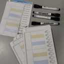 4 in 1 Namable Chore Chart for Kids, Dry Erase Morning/Bedtime Routine Chart for Kids for Refrigerator, Magnetic Visual Schedule for Kids Toddlers to Do List Checklist for Multiple Kids