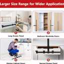 44" Max Cabinet Hardware Jig, with 16" Cabinet Handle Jig and Auto Center Punch, Aluminum Alloy Cabinet Handle Template Drill Guide, Cabinet Pull Jig for Handles/Knobs/Pulls, Drawer/Door