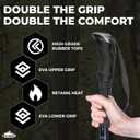 Cascade Mountain Tech Trekking Poles - Carbon Fiber Walking or Hiking Sticks with Quick Adjustable Locks, One Size, Style: Carbon Fiber Eva Grip, 
Extended Length	54 inches