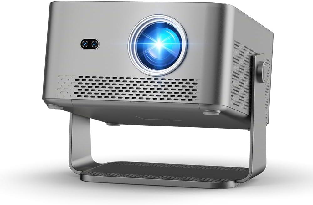 Magcubic 4K Smart Projector with WiFi and Bluetooth, 800 ANSI, TV Stick Built-in, Auto Focus & Keystone, Voice Control, 180 Rotatable Portable Movie Proyector for Home Theater Outdoor Bedroom