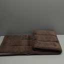 DEXI Bathroom Rug 43x24, Non Slip Washable Bath Mat for Shower Floor, Extra Large Absorbent Soft Bathmat with Rubber Backing, Quick Dry Microfiber Carpet, Brown