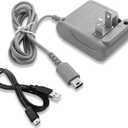 DS Lite Charger,Compatible with Nintendo DS Lite 100-240V Wall Plug Adapter, with USB Charging Cable for Nintendo DS Lite