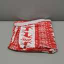 Horaldaily Christmas Flannel Blanket Throw, Red Reindeer Soft Fuzzy Plush Cozy Fleece Blankets for Couch Sofa Bed Lounging, Ideal Gifts for Kids Adults Wife Self, 50x60