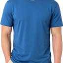 JEMLDL Men's Casual T Shirt Short Sleeve Cotton Blend T-Shirt S-5XL (Blue, XL)