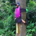Betty Bash Crashing Witch Into Tree,Halloween Haunted Yard or House Prop Decoration, Halloween Party Supplies for Indoor Outdoor Patio Lawn Garden Decor