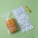 Plastic Bread Bags With Ties, Clear Loaf Bags for Homemade Bread, Sourdough and Bakery Food - 8 x 4 x 18 (100)