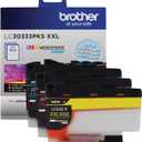 Brother Genuine LC30333PKS 3-Pack, Super High-yield Color INKvestment Tank Ink Cartridges; Includes 1 Cartridge each of Cyan, Magenta & Yellow, Page Yield Up to 1,500 Pages/Cartridge, LC3033