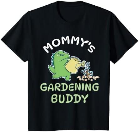 Kids Mommy's Gardening Buddy Son Daughter Gardener Mother Garden T-Shirt, Size: 4Y