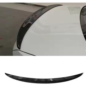 KHK G30 Trunk Spoiler, Carbon Fiber Pattern Car Rear Trunk Tail Spoiler, MP Style Rear Wing Spoiler Fits for 2017-2023 BMW 5-Series G30 520i 530i 540i / F90 M5 Sedan