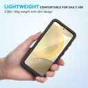 Lanhiem for Samsung Galaxy S24+ Plus Phone Case, IP68 Waterproof Dustproof Case with Built-in Screen Protector, Rugged Full Body Shockproof Protective Cover for Galaxy S24 Plus 6.7 Inch, Black