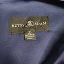Betsy & Adam Women's Women's Floor-Length, One-Shoulder Dress with Side Ruched Detail, 2