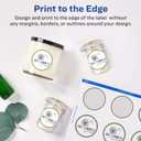 Avery Printable Round Labels with Sure Feed Technology, 2" Diameter, Matte White, Laser & Inkjet Compatible, 300 Blank Labels Total, Great for Branding, Packaging, Events, and More (22877)