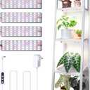 DOMMIA Grow Lights, 40W Linkable Grow Lights for Indoor Plants Full Spectrum, 6/12/16h Timer, Dimmable Ultra-Thin Plant Lights for Indoor Growing, Pinkish White, 1-Set