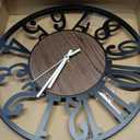Glow in The Dark Wall Clock Battery Operated, 16''