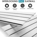 Brakki PVC Slat Wall Paneling 4x8 ft, Garage Organizer Storage System, White Slatwall Panels for Garage Organization Product, Heavy Duty Wall Mounted Tool Storage for Home