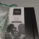 ArtSkills Stone Paper Sketchbook, Spiral Bound Stone Paper Notebook No Lines, 9x12 Waterproof Journal, Aesthetic Sketchbook Blank Pages for School, Work, Drawing, Sketching - Black, 100 Sheets