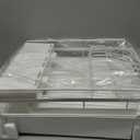 Kitsure Large Dish Drying Rack - Extendable Dish Rack, Multifunctional Dish Rack for Kitchen Counter, Anti-Rust Dish Drainers with Cutlery & Cup Holders 19.2"-26.7" L x 12.9" W, White (Standard)