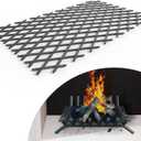 Mxclimate Ember Retainer for Fireplace Grate, Keep Burning Embers from Falling, Fire Place Asseccories for Indoor Outdoor,Fire Pits,Camping (16 x 10 Inch)