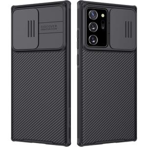 Nillkin Samsung Galaxy Note 20 Ultra Case, Slim Note 20 Ultra Protective Case with Slide Camera Cover Hard PC and TPU Ultra Thin Anti-Scratch Phone Case for Galaxy Note 20 Ultra 5g 6.9'' Black