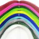 Aventik Fly Tying Materials Set 10 Colors Ripple Flashabou & Crystal Flash Fishing Lure Making Supplies for Flies Flash Fiber & Crystal Flash Set