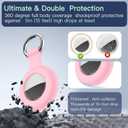 4 Pack Waterproof Holder Case for AirTag 2nd & 1st Gen, Multicolor-1 | Waterproof Case for Air Tags with Keychain, Shockproof GPS Cover, Anti-Scratch for Apple Tracker Item Tag Finders Accessories