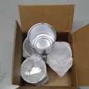 4PCS 3.27inch Trailer Wheel Center Caps Fit 3.27" Center Bore for Truck SUV RV Wheels Rims Trailer Carbon Steel Push Through Hub Covers Chrome Silver