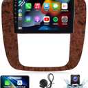 Naifay Android Car Radio Stereo for GMC Yukon Chevrolet Chevy Silverado Tahoe Suburban 2007-2012 with Carplay Android Auto, 2+32G 9 Inch IPS Touch Screen for Chevy Car Stereo with Bluetooth GPS WiFi