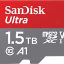 SANDISK 1.5TB Ultra microSDXC UHS-I Memory Card with Adapter - Up to 150MB/s, C10, U1, Full HD, A1, MicroSD Card - SDSQUAC-1T50-GN6MA