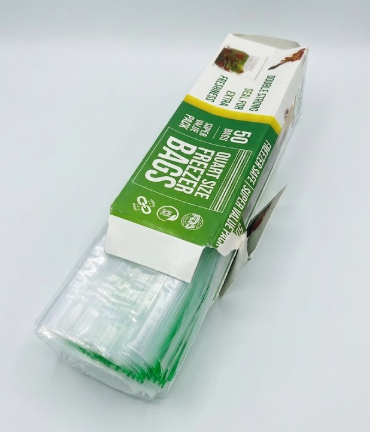 Freezer Bags Quart Size Resealable 50 count