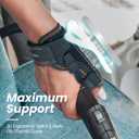 CURECARE New Upgraded 2 in 1 Thumb Brace, Removable Thumb Spica Splint Left Right Hand with 3 Level Stability, Reversible Thumb Support for CMC, De Quervains Tendonitis, Trigger Thumb (S/M, Black)