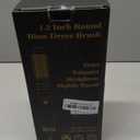 Round Hair Blow Dryer Brush - 1.2 Inch Ceramic Barrel Hair Dryer Brush for Short/Middle Hair, One Step Drying, Volumizing, Straightening and Styling, Negative Ionic Dryer Brush (Black-Golden, 1.2)