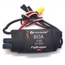 Flycolor 60A ESC 3-6S Electric Speed Controller 5v /6V/7.4V 5A BEC with XT60 & 3.5mm Bullet Plugs for RC Drone Airplane Brushless Motors