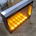 Dreamflame Electric Fireplace Inserts 36inches Wide, Recessed in Wall Fireplace Heater w/Remote Control, 3 Colors Led Top Light& Realistic Flame w/ 5 Brightness, Thermostat, 750W/1500W, Black