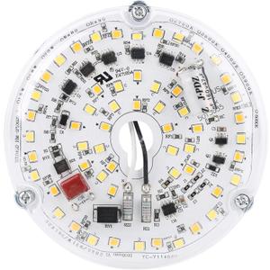 4 18W Color Changeable Ceiling Fan LED Light Replacement, 3000K/4000K/5000K Selectable Ceiling Fan LED Light Kit, Dimmable LED Retrofit Kit for Flush Mount Ceiling Lights