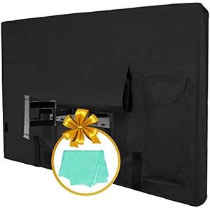 Easy-Going Outdoor TV Cover for 30 to 32 inches LCD, LED, Waterproof, Weatherproof and Dust-Proof TV Screen Protectors with Cleaning Cloth (36 inch, Black)