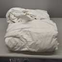 Hotel Grand Luxury White Goose Feather Down Fiber Comforter Twin Size, 100% Cotton All Season Duvet Insert Twin, Medium Warmth Bedding Comforter with 8 Corner Loops, White 68x90 Inch