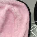 Flutesan 2 Pcs Winter Heated Mouse Pad Hand Warmer USB Heated Plush Mousepad Removable Desktop Hand Warming Mouse Pad for Women Men Office Home Computer Laptop Accessories, Black and Pink