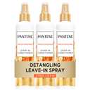 Pantene Conditioning Detangler Spray, Pro-V Repair & Protect, Nutrient Boost for Damaged Hair, Antioxidant Enriched, Leave-In Conditioner, Smooth & Shine, Sulfate-Free, 8.5 Fl Oz, 3 Pack