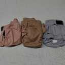 wegreeco Dog Diapers Female (3 Pack), Highly Absorbent Puppy Doggie Dog Diapers for Female Dogs Period, Washable Doggy in Heat, Small Medium Large Size (Medium) (Champagne Colour)