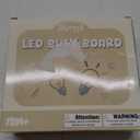 Joyreal Montessori Busy Board Wooden Sensory Toys for Toddler with LED Light Up Switch, Baby Fidget Board Travel Toys for 18+ Months, Boys Girls Birthday, Medium