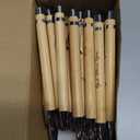 50 Set Christmas Christian Gifts Xmas Bible Verse Ballpoint Pens God Bless You Wooden Pens Religious Gift Cards Christmas Poinsettia Cards with Ties for Church Office Coworker