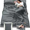 Sleeping Bag Liner - Travel Sheets for Hotel, Portable & Comfortable & Quick-Drying Adult Sleep Sack for Camping, Business Trips, Traveling, Hostel
