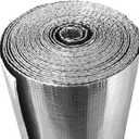 Reflective Insulation Roll,24"x 50Ft Attic Window Thermal Foil Insulation,RV Window Insulation,Bubble Core Radiant Barrier for Heat Insulation.