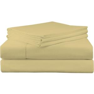Pointehaven 200 GSM Flannel Sheet Set, Cal King, Straw, California King
