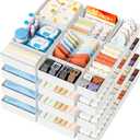 DIMJ Drawer Organizer Clothes- 30 Pack Baby Dresser Organizer for Nursery, Small Fabric Closet Drawer Organizer Bins for Underwears Socks, Foldable Storage Dividers Organization for Bedroom